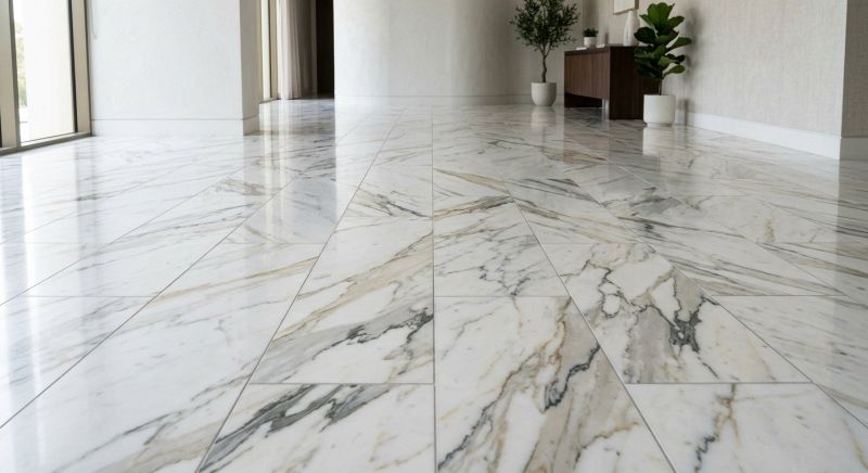 White Marble Tile Installation in Kansas City, KS